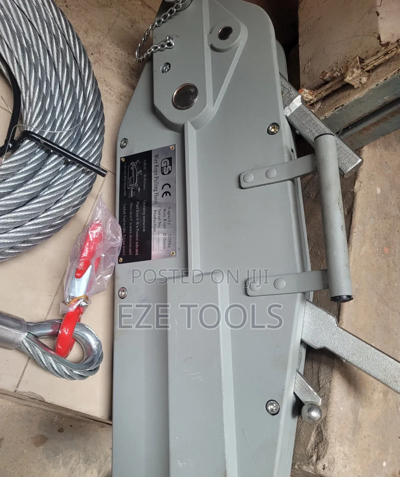 Tiffor Jack/Pulling Wire Rope Hoist 3200kg