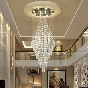 Modern Led Staircase Crystal Chandelier