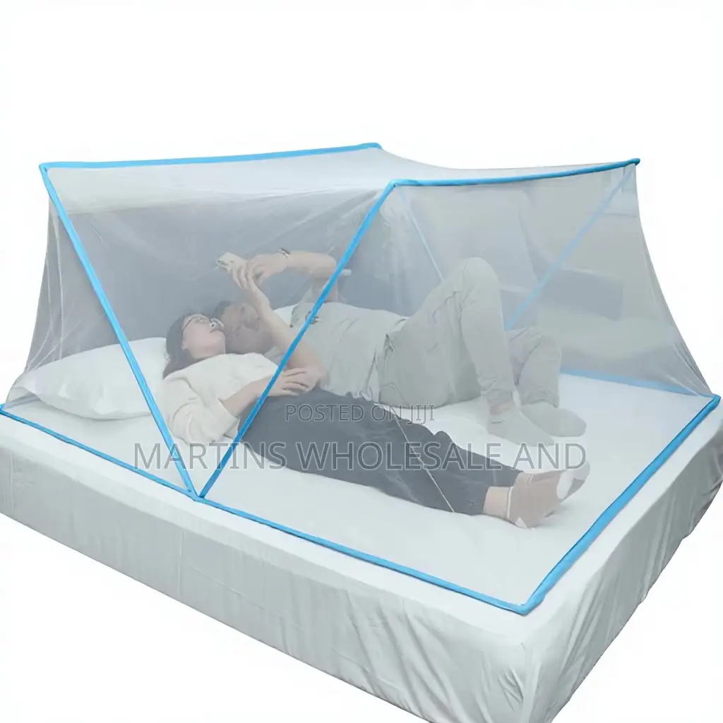 Blue-Framed Mosquito Net Tent Set
