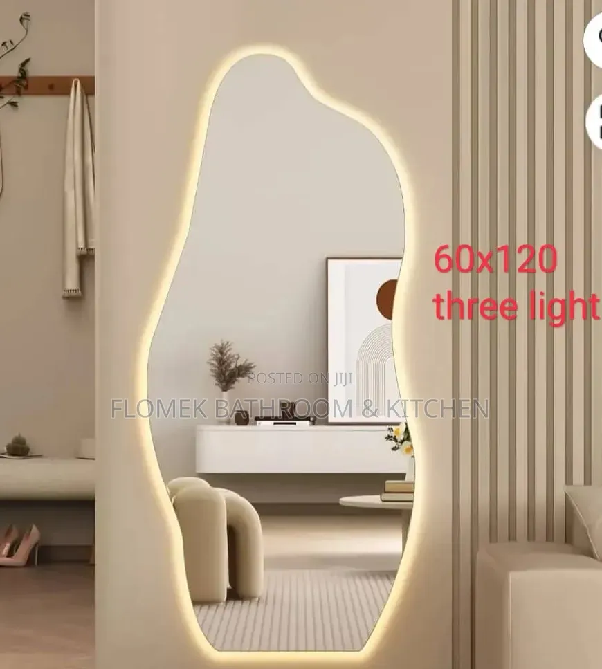 Trendy Asymmetric Backlit Smart Mirror (60x120)
