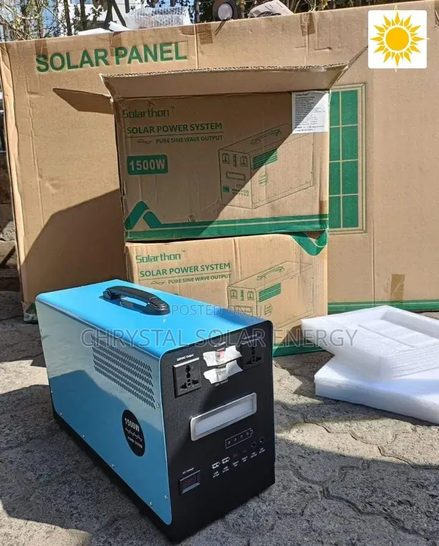 1500watts Solar Generator With Bulbs  and Solar Panel