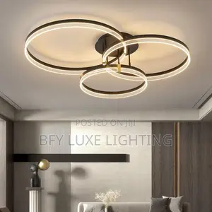 Modern Triple Ring Led Ceiling Light - Living Room