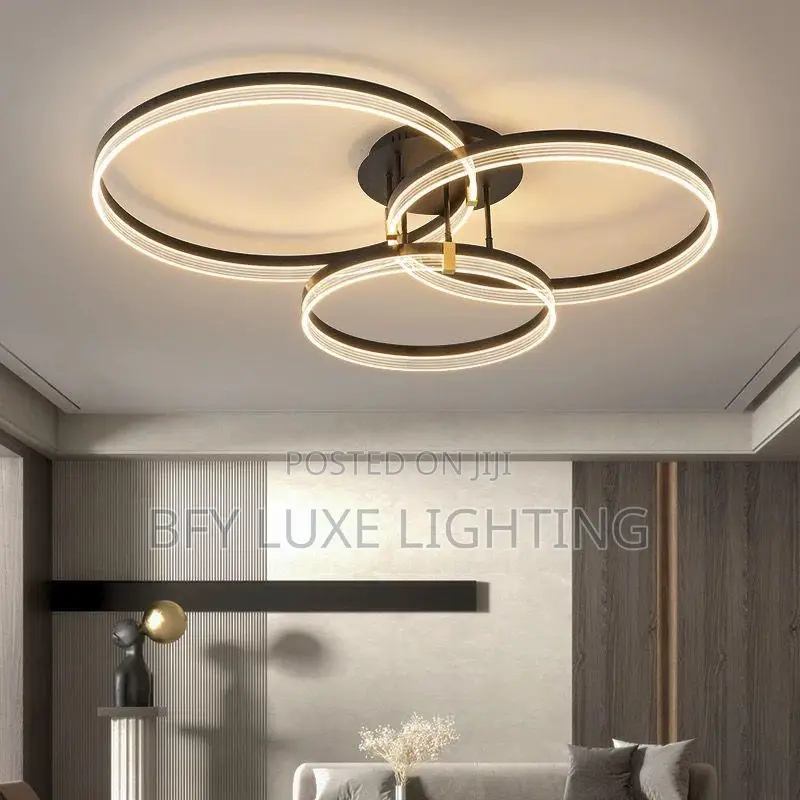 Modern Triple Ring Led Ceiling Light - Living Room