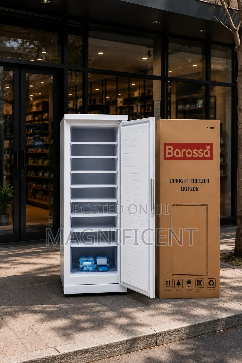 Barossa Buf206 Upright Freezer – Large Capacity Fast Freezing Refriger