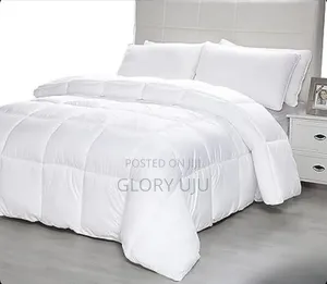 Plain White Duvet, Bedsheets and Pillow Cases