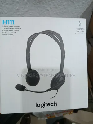 Logitech H111 Stereo Headset With Microphone – 3.5mm Audio Jack