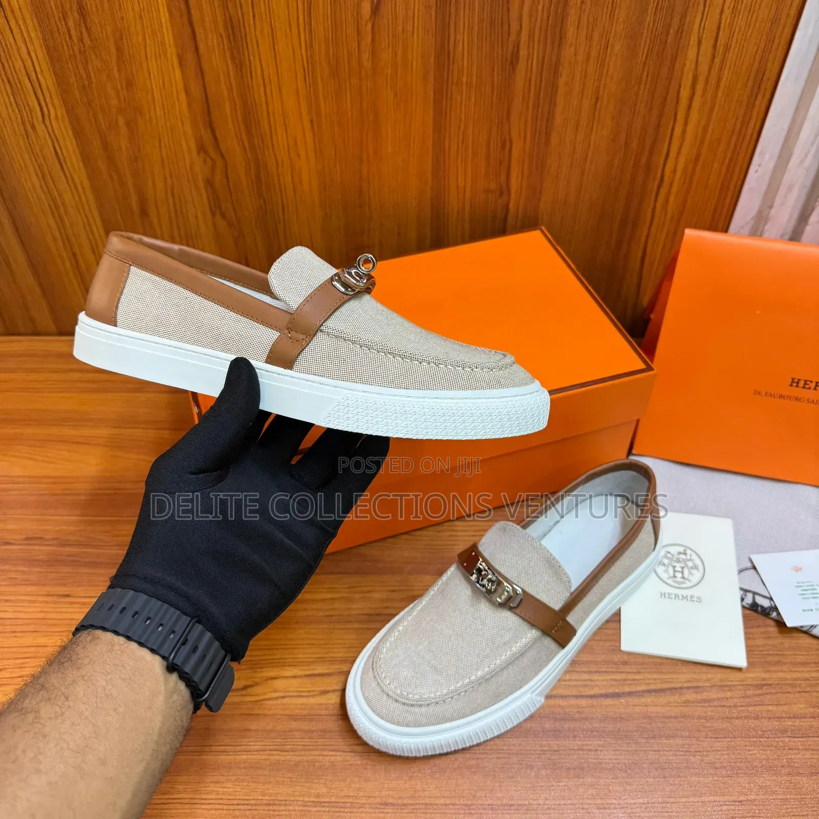 Hermes Denim Game Slip-on Sneaker.
Available in Two Colors