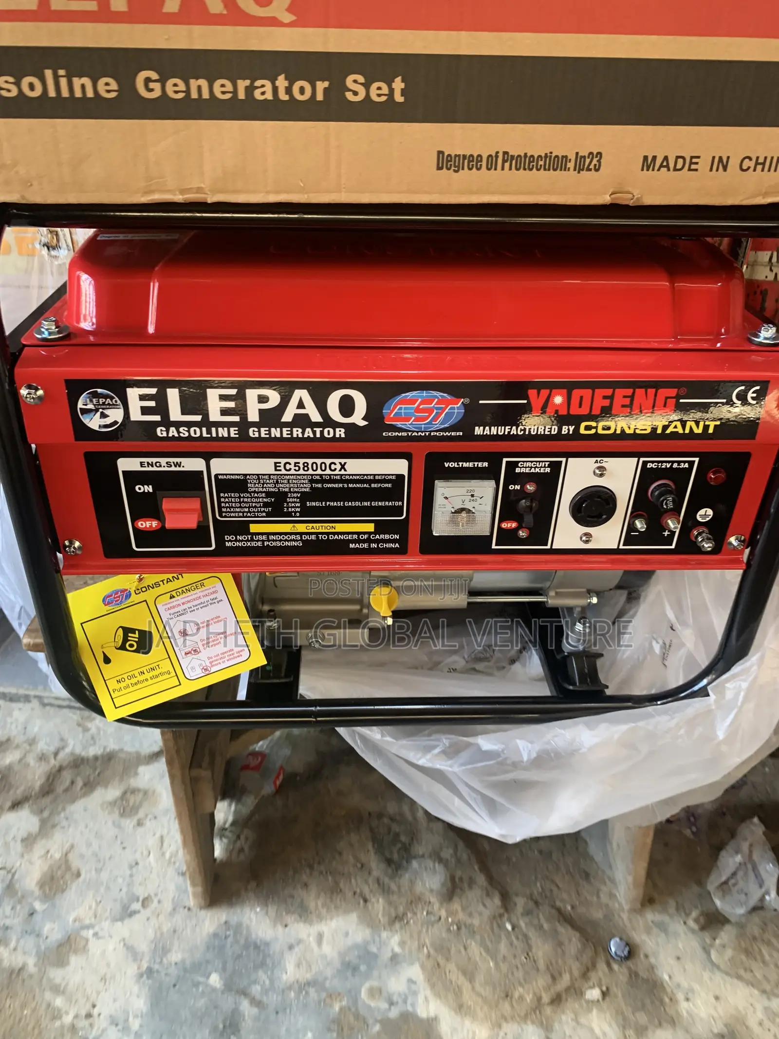 Elepaq Constant 4.5kva Generator