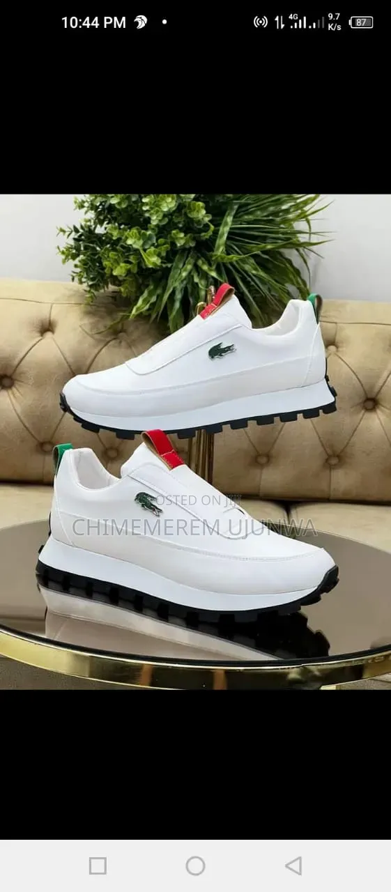 Pure White Versace Sneakers