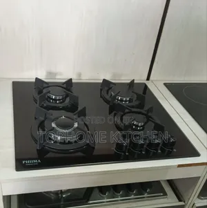Phiima Built-in Auto Ignition 8mm Glass Gas Cooker 60x60cm