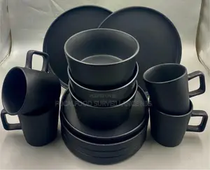 Quality Dining Plate Set__ Black