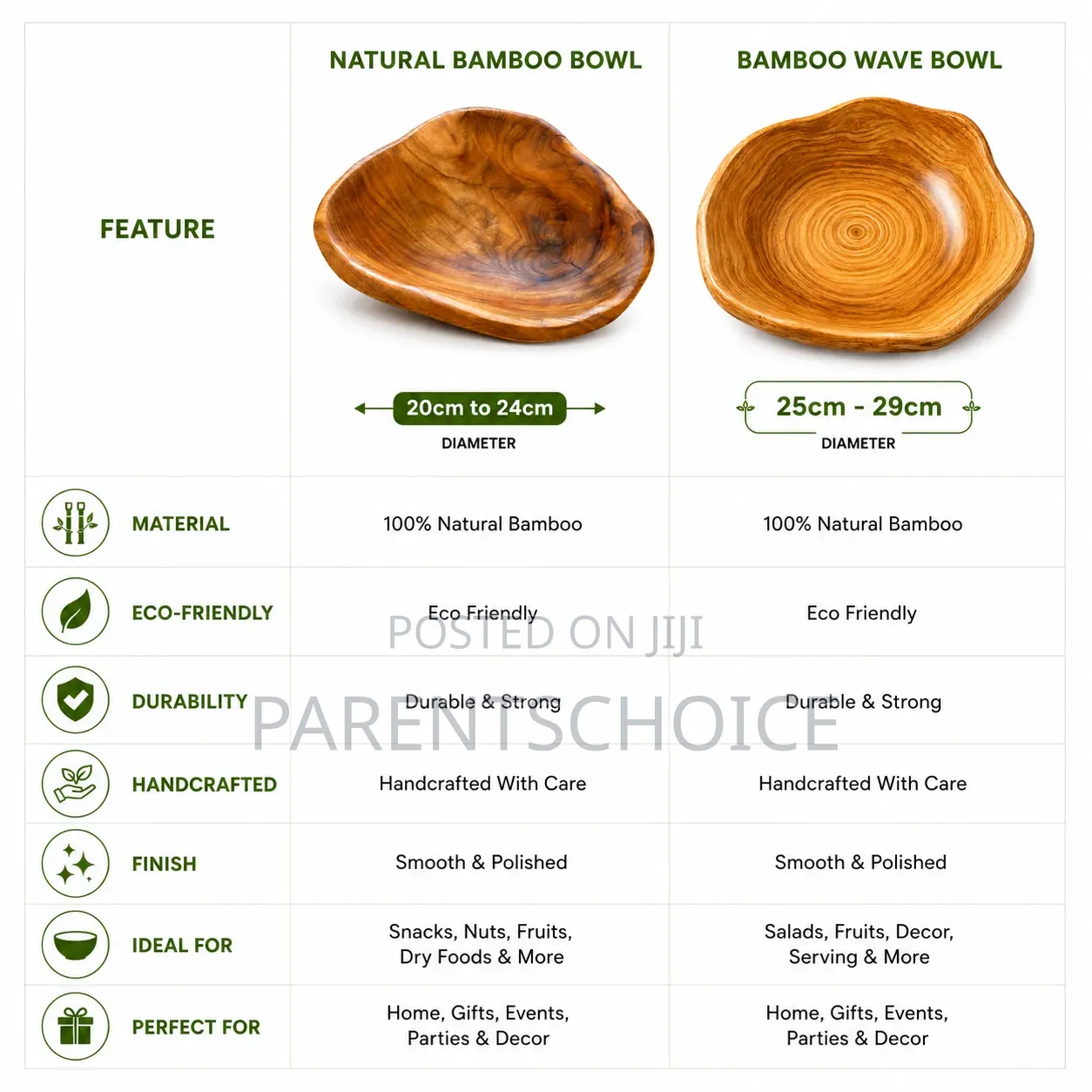 Natural Bamboo Bowl