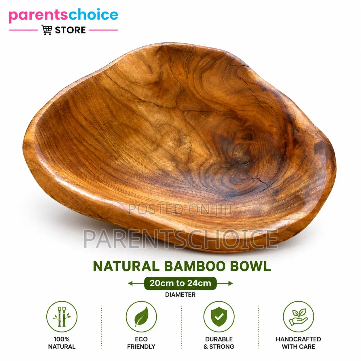 Natural Bamboo Bowl
