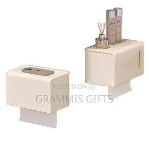 Toilet Roll Holder With Storage Box