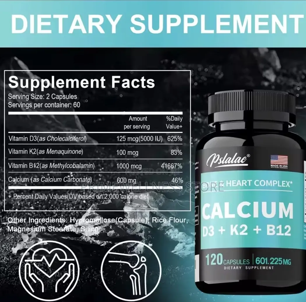 Calcium+D3++B12 120 Soft Gel