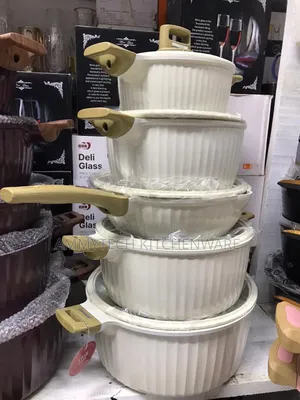 Beautiful and Lovely Cream Color Cookware Sets
