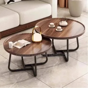 Modern Living Room Nested Coffee Table - Brown