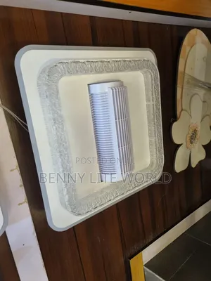 Smart Luxury Led Bladeless Ceiling Fan Flush Chandelier Light.