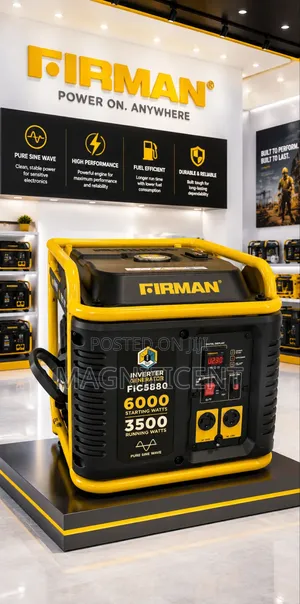 Firman 3500w Running / 6000w Starting Inverter Generator