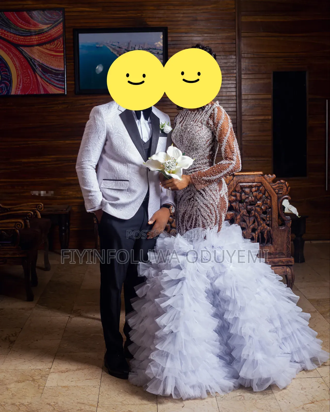 Couple White Wedding Cloth