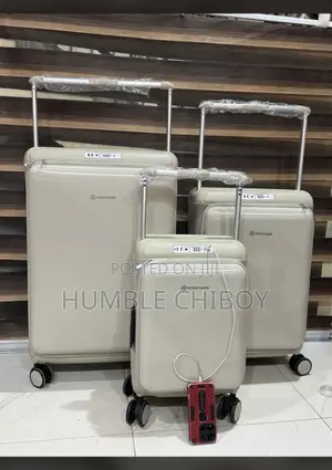 A Set of Alluminium Luggages With Charger