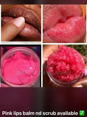 Pink Lip Balm and Scrubs