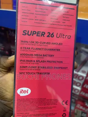 New Itel S26 Ultra 128 GB Black