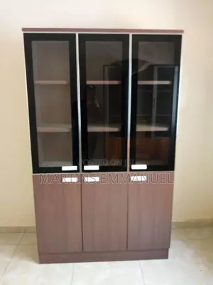 3 Doors Wooden Bookshelf