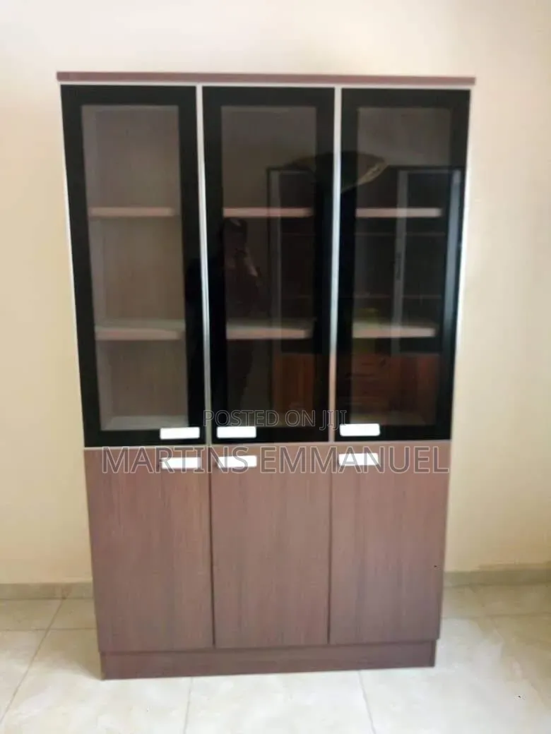 3 Doors Wooden Bookshelf