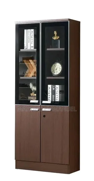 3 Doors Wooden Bookshelf