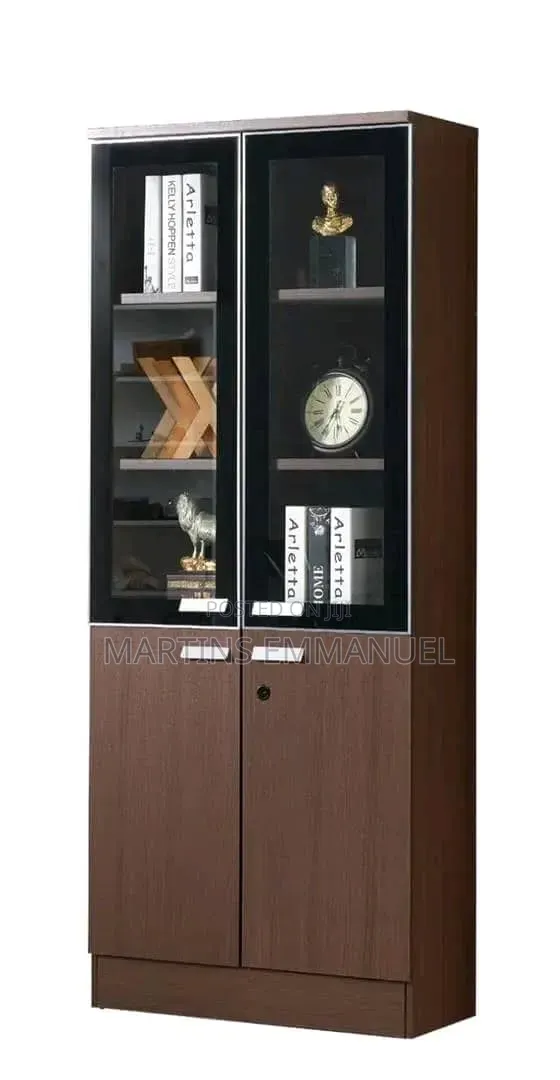 3 Doors Wooden Bookshelf