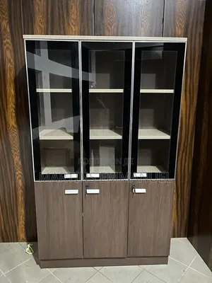 3 Doors Wooden Bookshelf