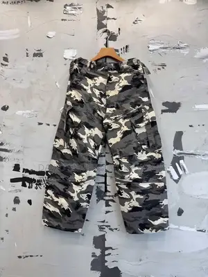 *Premium Luxury Denim Garment Camouflage Combat Jeans*