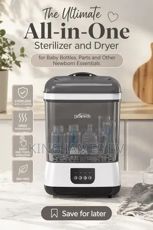Dr Brown All-in-One Steriliser Dryer – Total Baby Hygiene Solution