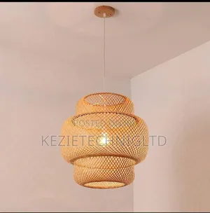 Handwoven Pendant Lamp, Rattan Chandelier, or Wicker Hanging Light