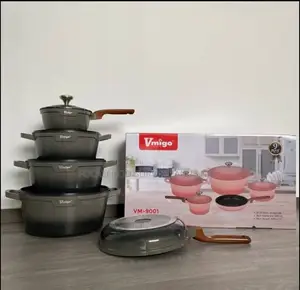 Vmigo Aluminum Non-Stick Pot Kitchen 9-Piece Pot Set