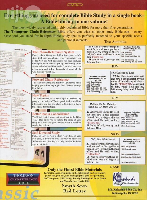 Thompson Chain Reference Bible, Genuine Leath