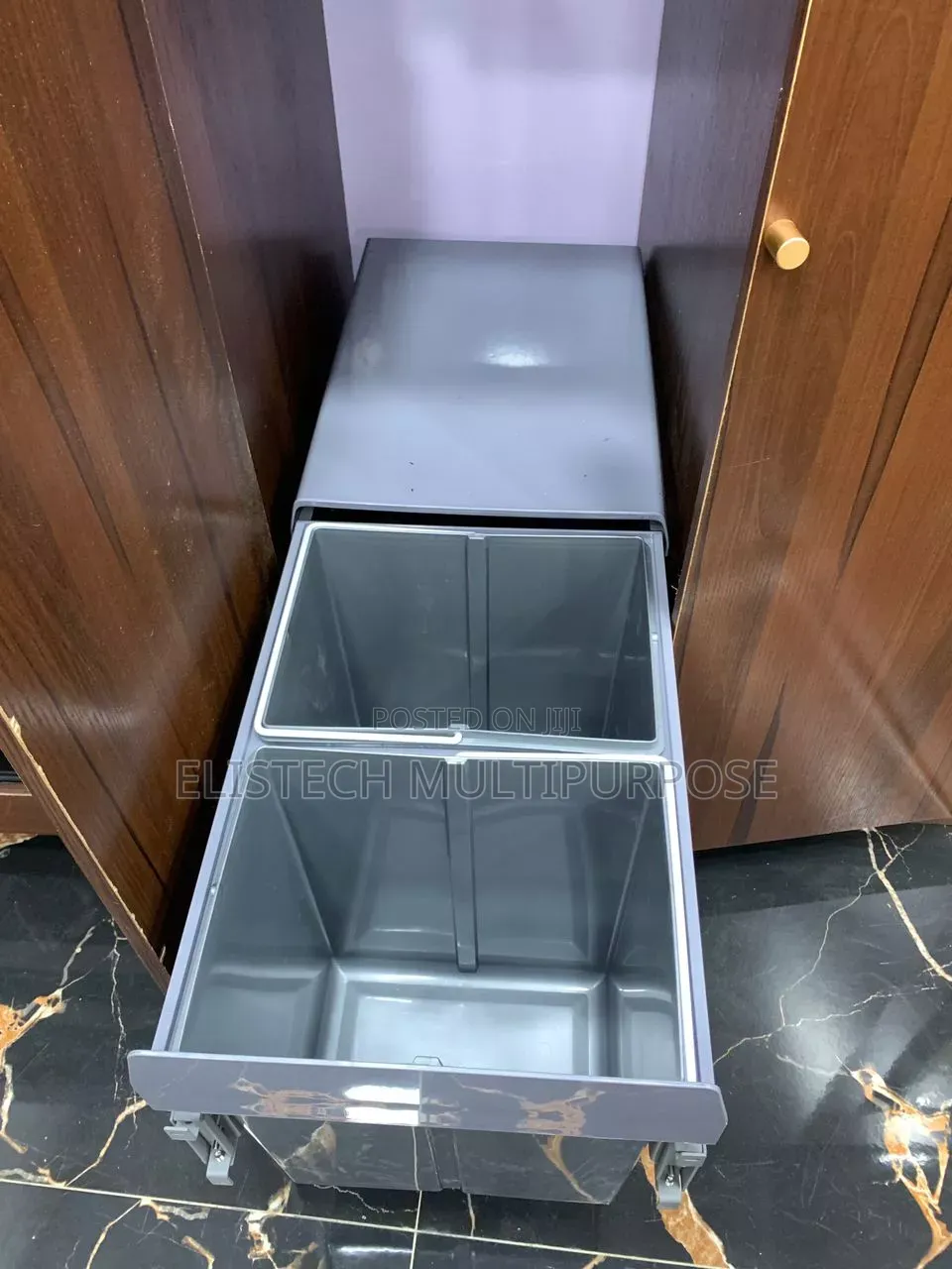 Premium Pull-Out Dual Compartment Under-Counter Kitchen Waste Bin