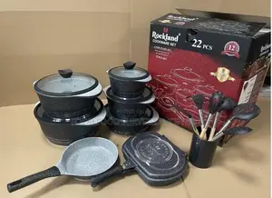 High Quality Granite Rockland Kitchen Supplies 22pcs Cookware Set