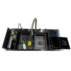 Intelligent Smart Sink Automatic Lifting Garbage Bin With Overflow