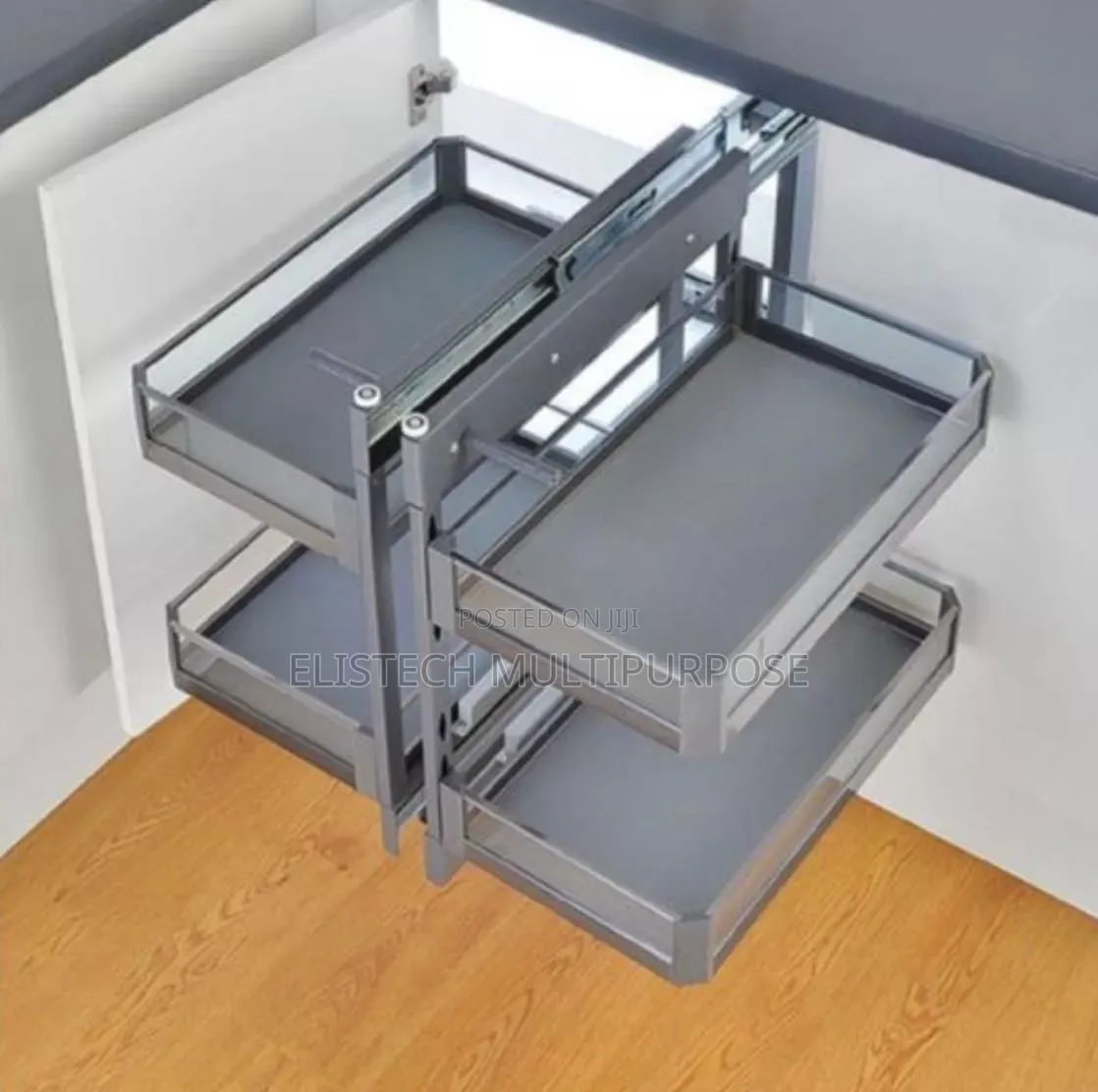 Premium 2-Tier Magic Corner Pull-Out Kitchen Cabinet Organizer