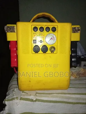 Power Plus 4-in-1 Portable Jump Starter With Air Compressor.