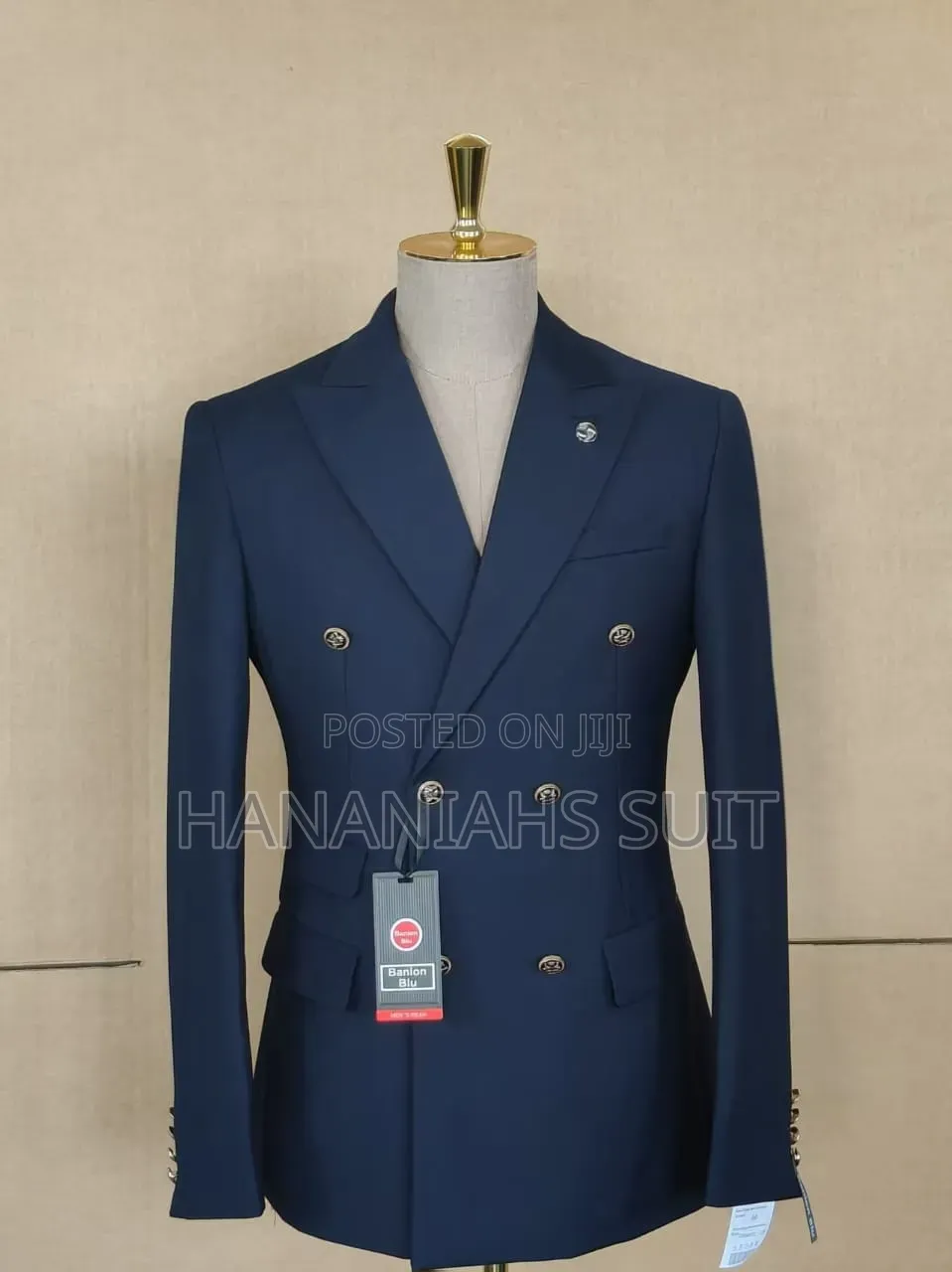 Fitted Double Breasted Suit for Men