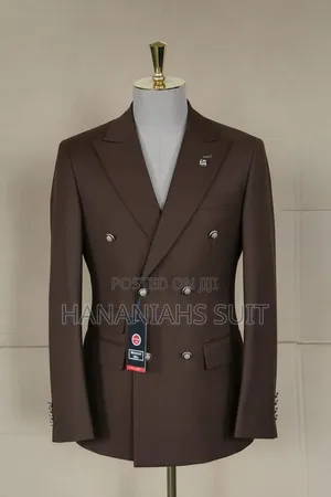 Fitted Double Breasted Suit for Men