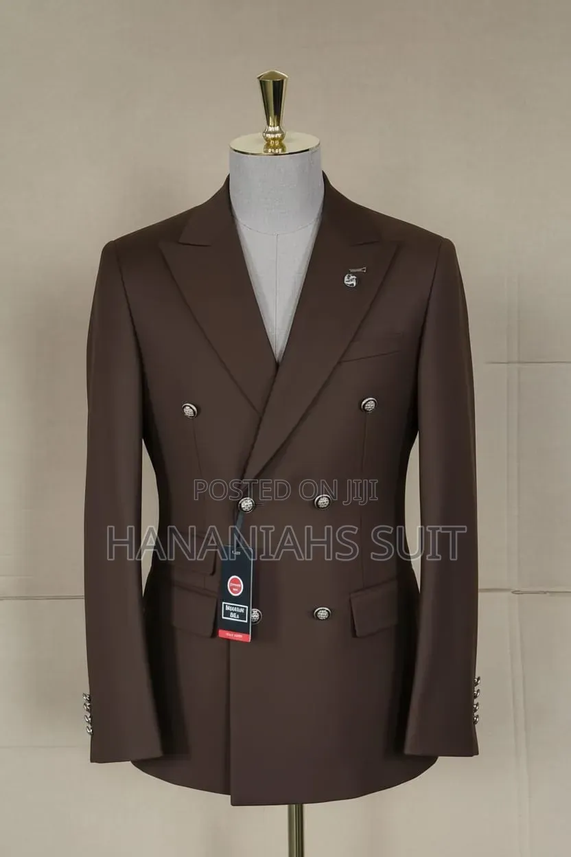 Fitted Double Breasted Suit for Men