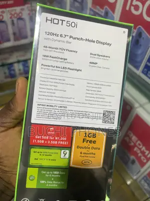 New Infinix Hot 50i 128 GB Black