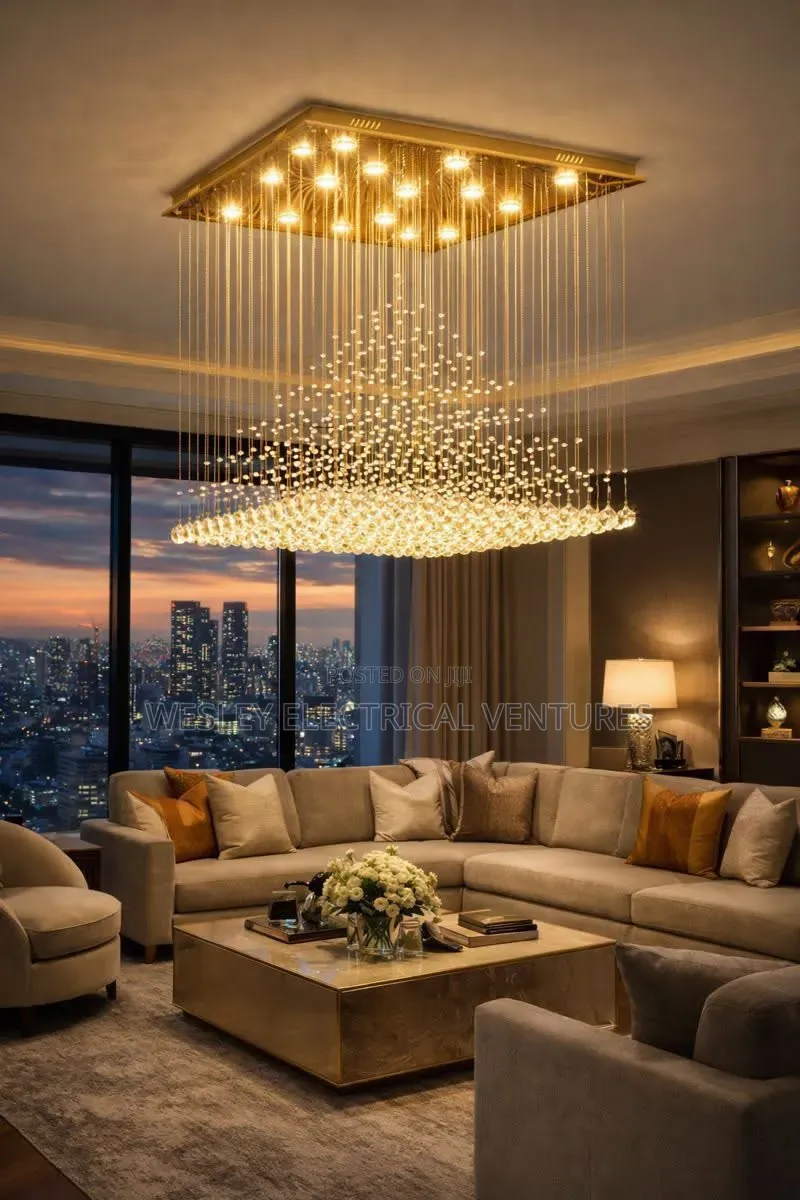 Rain Drop Crystal Chandelier Light