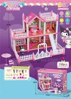 138pcs Diy Assembly Doll House