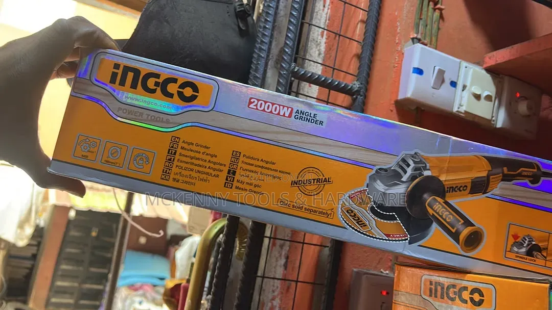 Ingco 2000w Industrial Angle Grinder (Model: Ag200018).