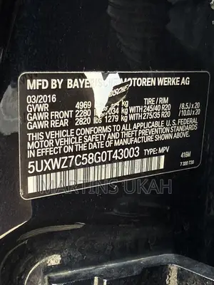 BMW X3 xDrive35i AWD 2016 Blue